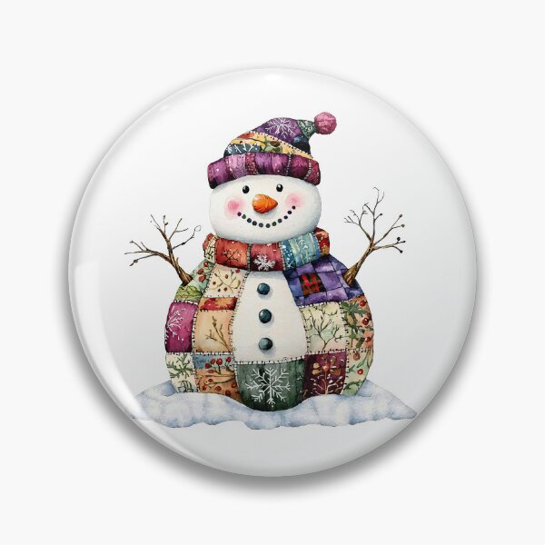 Artikelvorschau, Patchwork-Schneemann entworfen und verkauft von Liededrom..