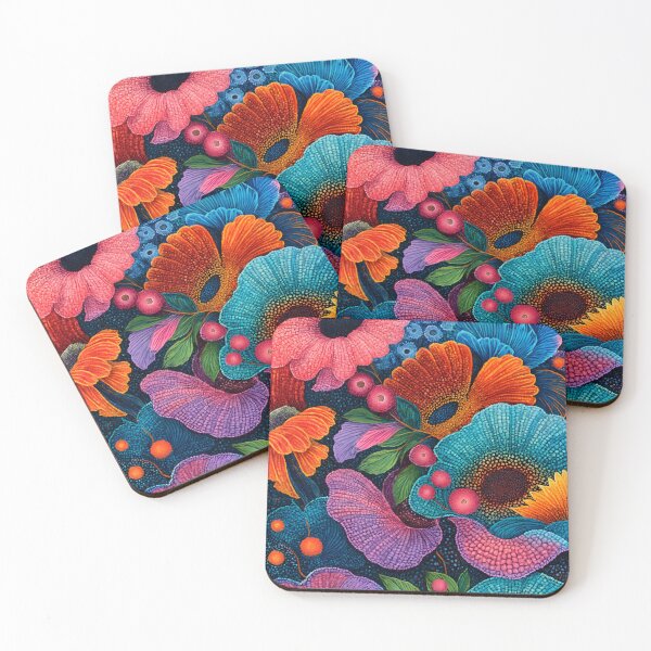 Item preview, Vibrant Wildflowers - Colorful Textured Botanical Design designed and sold by Velvetia.