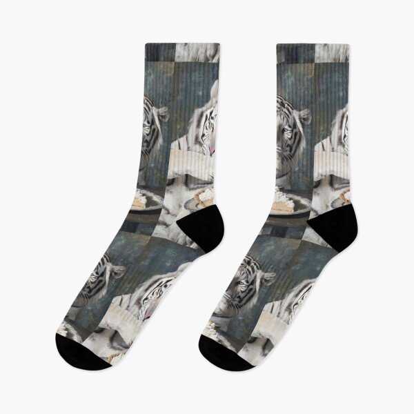 Item preview, Whimsical White Tiger – Artistic Illustration designed and sold by TreatLLC.