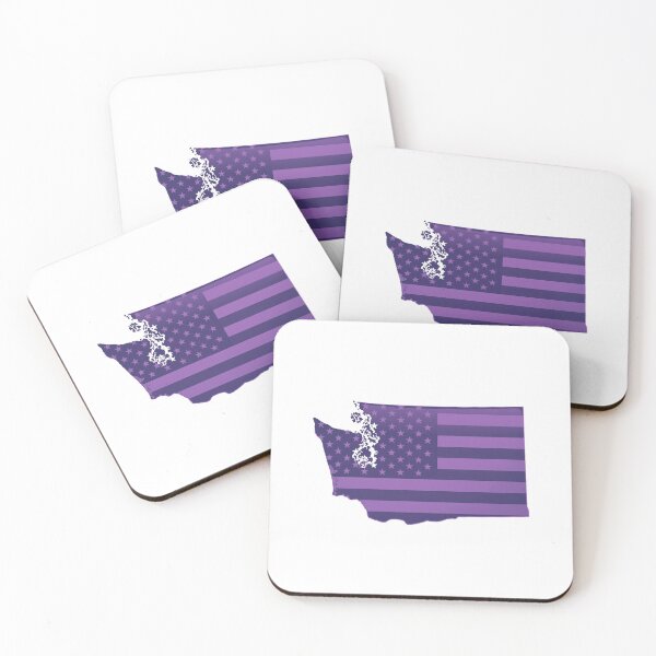 Item preview, Washington USA Flag Silhouette – Stars and Stripes State Outline designed and sold by Paper Drip.