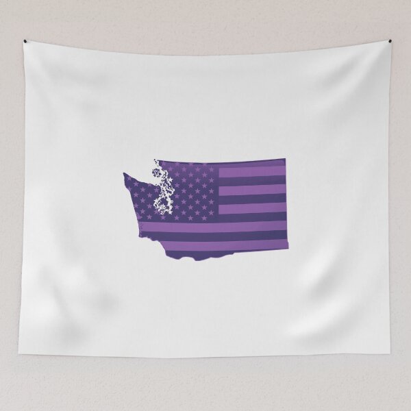 Item preview, Washington USA Flag Silhouette – Stars and Stripes State Outline designed and sold by Paper Drip.