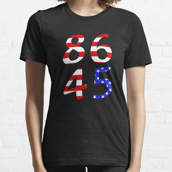 86 45 American Flag Distress Essential T-Shirt