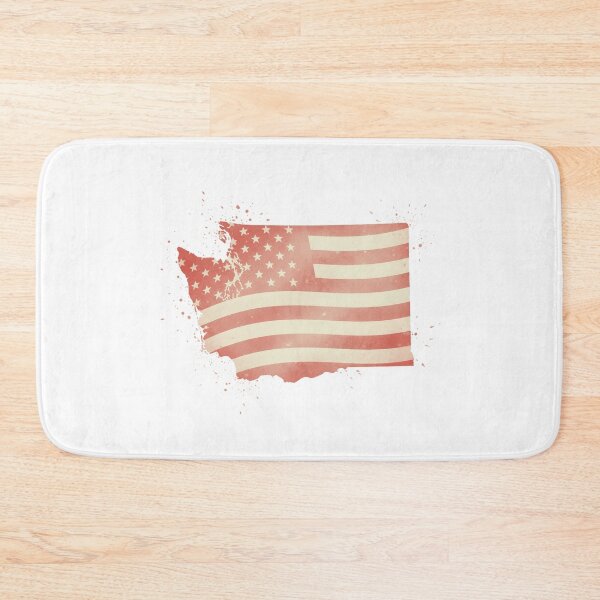 Item preview, Washington USA Flag Silhouette – Stars and Stripes State Outline designed and sold by Paper Drip.