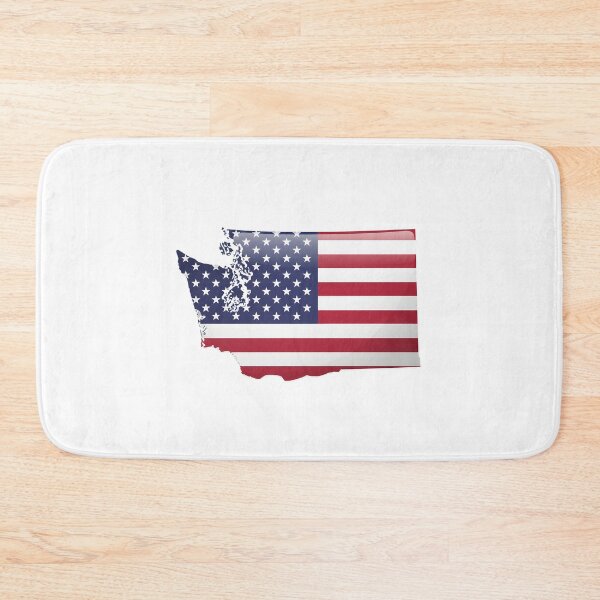 Item preview, Washington Stars & Stripes State Silhouette – Distressed Americana designed and sold by Paper Drip.