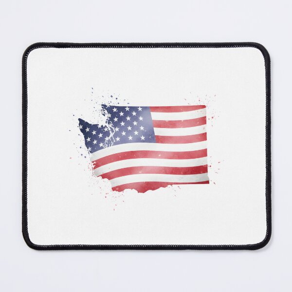 Item preview, Washington Stars & Stripes State Silhouette – Distressed Americana designed and sold by Paper Drip.