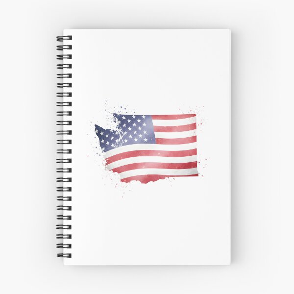 Item preview, Washington Stars & Stripes State Silhouette – Distressed Americana designed and sold by Paper Drip.