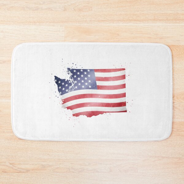 Item preview, Washington Stars & Stripes State Silhouette – Distressed Americana designed and sold by Paper Drip.
