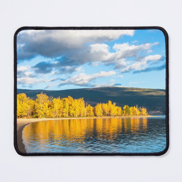 Item preview, Autumn Trees Reflection in Okanagan Lake at Sun Oka Provincial Park designed and sold by Amy Mitchell.