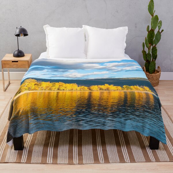 Item preview, Autumn Trees Reflection in Okanagan Lake at Sun Oka Provincial Park designed and sold by Amy Mitchell.