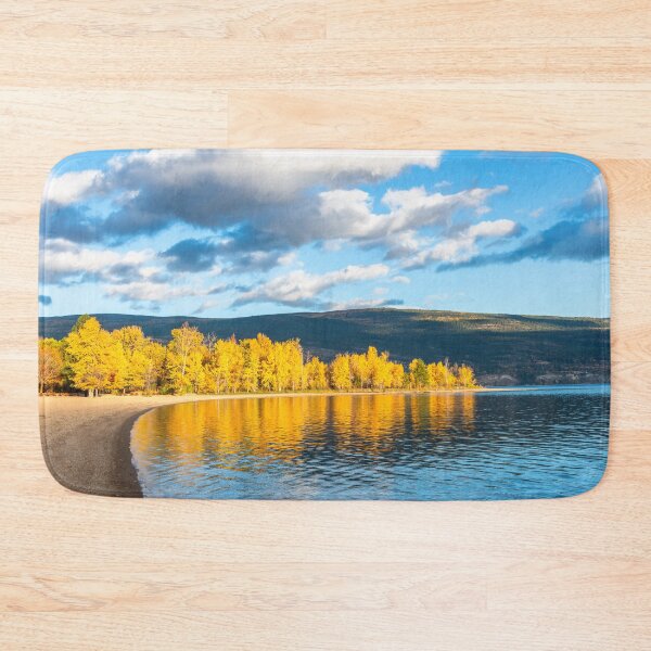 Item preview, Autumn Trees Reflection in Okanagan Lake at Sun Oka Provincial Park designed and sold by Amy Mitchell.