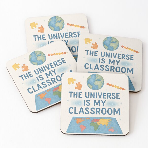 Item preview, The Universe Is My Classroom — Montessori Cosmic Watercolor Design designed and sold by MforMontessori.