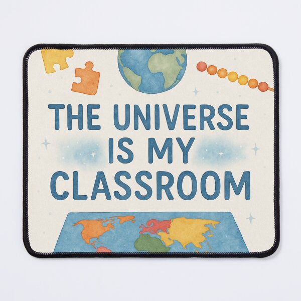 Item preview, The Universe Is My Classroom — Montessori Cosmic Watercolor Design designed and sold by MforMontessori.