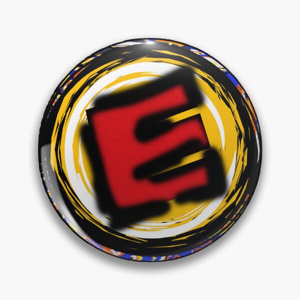 Item preview, E in technicolor designed and sold by BlueBerry45.