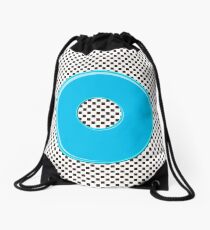 Blue bubble gum blot. Drawstring Bag