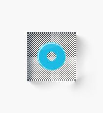 Blue bubble gum blot. Acrylic Block