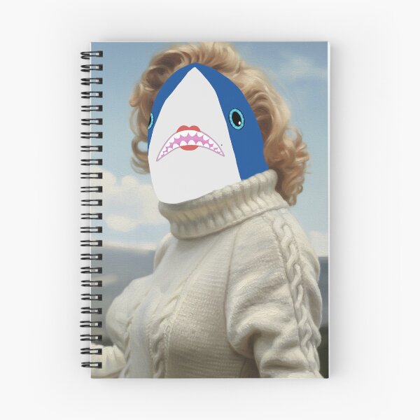Item preview, Monroe Blahaj Inspired Parody Vintage Hollywood Shark Art designed and sold by GizmosGalore.