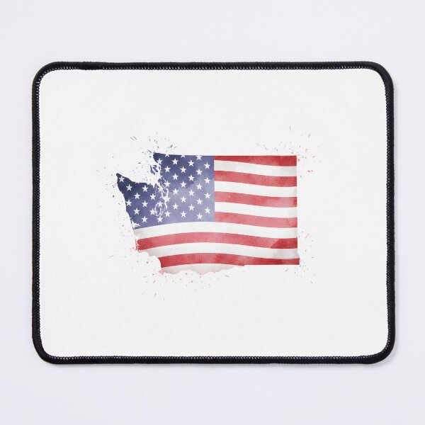 Item preview, Washington Stars & Stripes State Silhouette – Distressed Americana designed and sold by Paper Drip.
