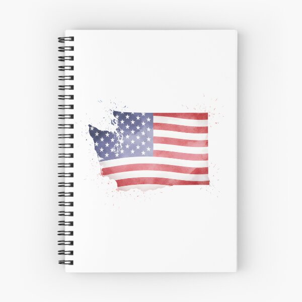 Item preview, Washington Stars & Stripes State Silhouette – Distressed Americana designed and sold by Paper Drip.