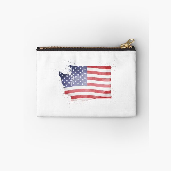 Item preview, Washington Stars & Stripes State Silhouette – Distressed Americana designed and sold by Paper Drip.