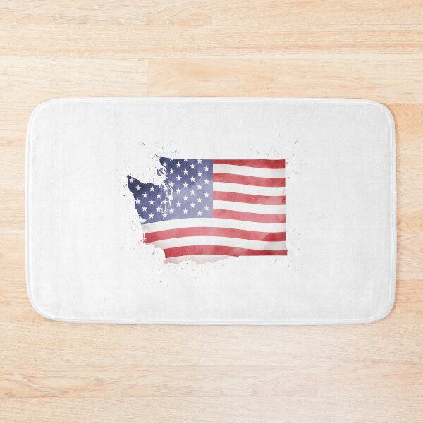 Item preview, Washington Stars & Stripes State Silhouette – Distressed Americana designed and sold by Paper Drip.
