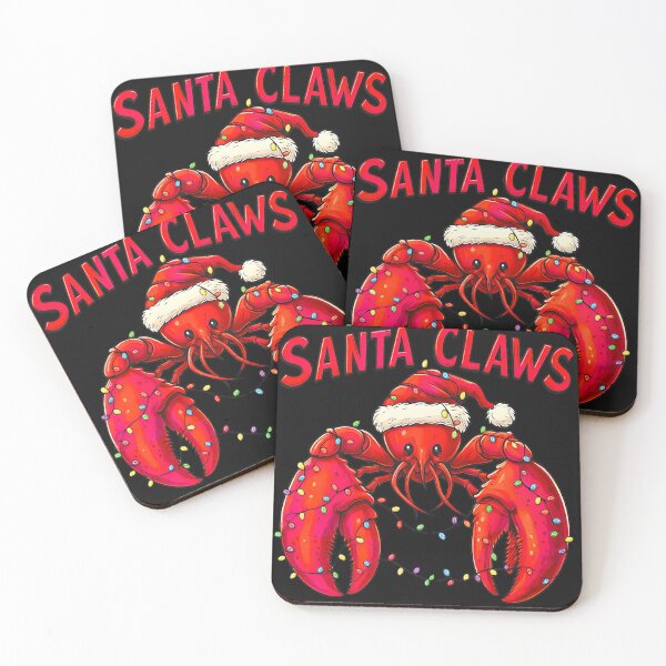 Item preview, Santa Claws Funny Christmas Lobster With Lights designed and sold by GreggRoss.