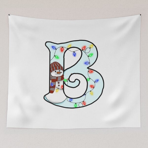 Item preview, Holiday themed letter B designed and sold by Artistkhg.
