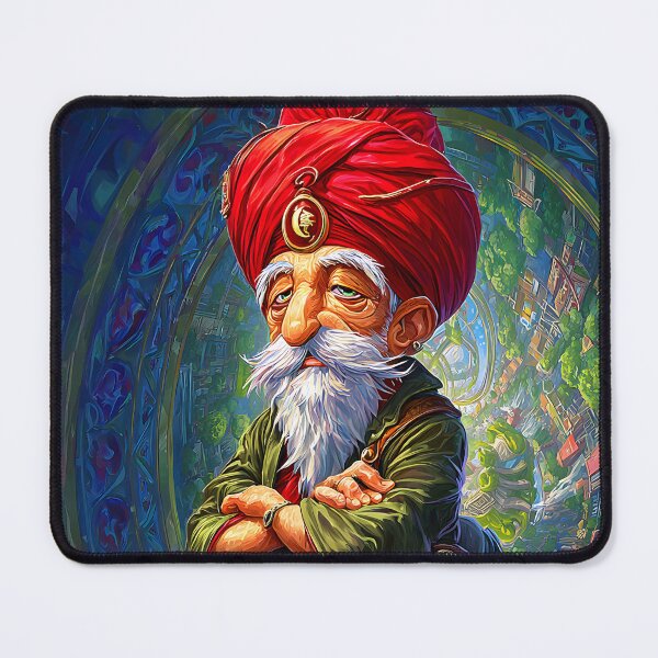 Item preview, Whimsical Elderly Character in a Colorful Attire designed and sold by Artessie.