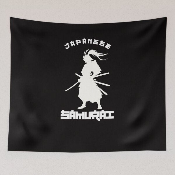 Item preview, Japanese Samurai Warrior Silhouette – Minimalist Katana Art designed and sold by Carftastic.