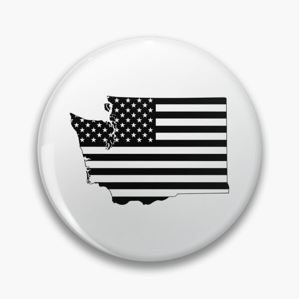 Item preview, Washington USA Flag Silhouette – Stars and Stripes State Outline designed and sold by Paper Drip.