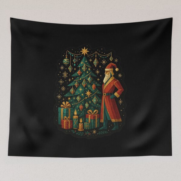 Item preview, Art Deco Christmas Scene – Elegant Vintage Holiday Design designed and sold by Kotalo.