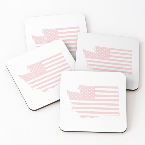 Item preview, Washington USA Flag Silhouette – Stars and Stripes State Outline designed and sold by Paper Drip.
