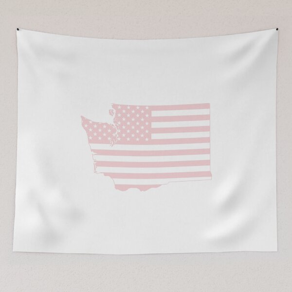 Item preview, Washington USA Flag Silhouette – Stars and Stripes State Outline designed and sold by Paper Drip.