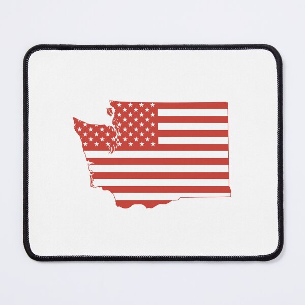 Item preview, Washington USA Flag Silhouette – Stars and Stripes State Outline designed and sold by Paper Drip.