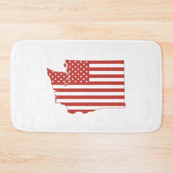 Item preview, Washington USA Flag Silhouette – Stars and Stripes State Outline designed and sold by Paper Drip.