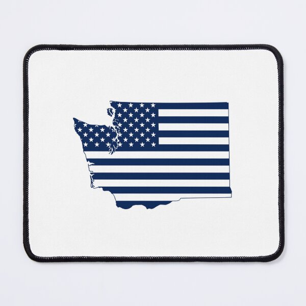 Item preview, Washington USA Flag Silhouette – Stars and Stripes State Outline designed and sold by Paper Drip.