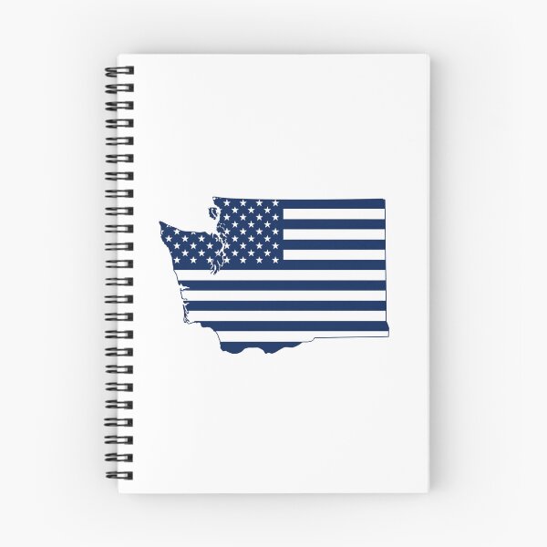 Item preview, Washington USA Flag Silhouette – Stars and Stripes State Outline designed and sold by Paper Drip.