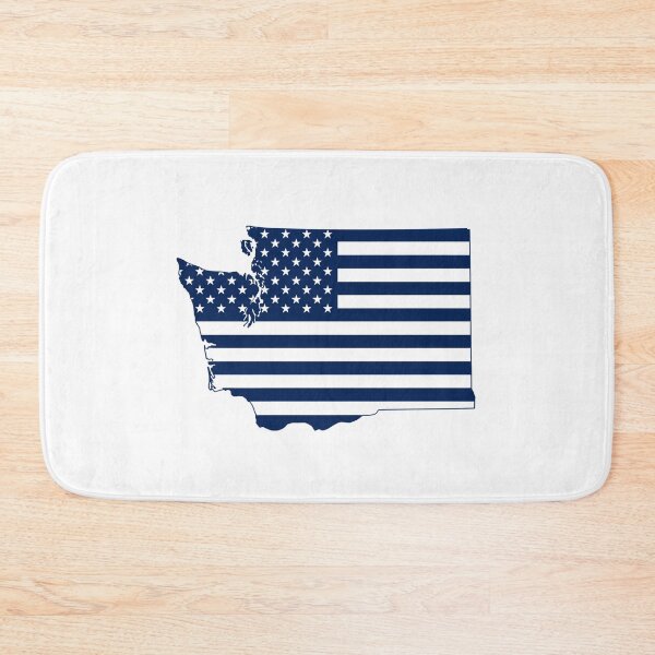 Item preview, Washington USA Flag Silhouette – Stars and Stripes State Outline designed and sold by Paper Drip.