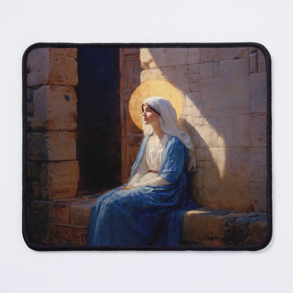 Item preview, The Quiet Fiat That Split the Darkness, Mary's Yes designed and sold by SanctifiedSouls.