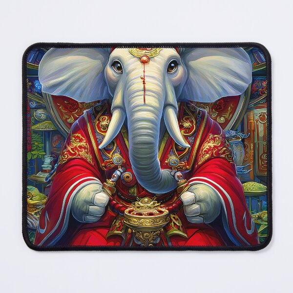 Item preview, Majestic Elephant in Ornate Traditional Attire designed and sold by Artessie.