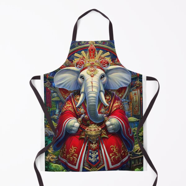 Item preview, Majestic Elephant in Ornate Traditional Attire designed and sold by Artessie.