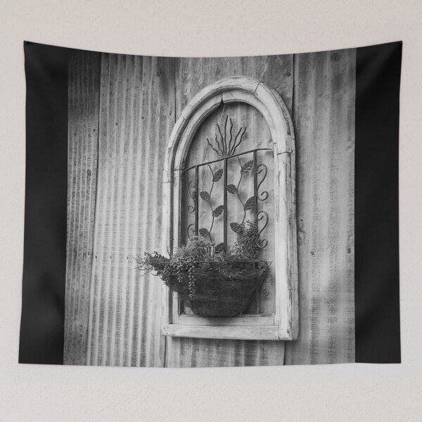 Item preview, Rustic Bloom  Black and White designed and sold by WrightDesignsUS.