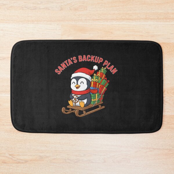 Item preview, Santa’s Backup Plan Cute Penguin Christmas designed and sold by GreggRoss.