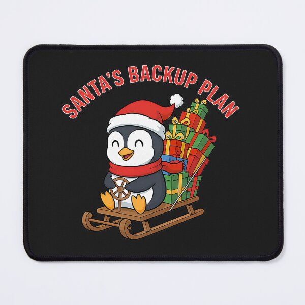 Item preview, Santa’s Backup Plan Cute Penguin Christmas designed and sold by GreggRoss.