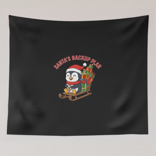Item preview, Santa’s Backup Plan Cute Penguin Christmas designed and sold by GreggRoss.