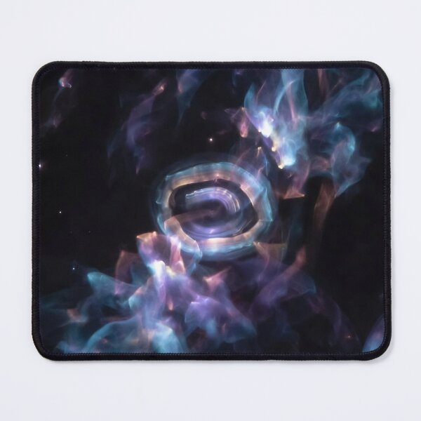 Item preview, Abstract Nebula with Swirling Ring | Cosmic Aura Space Art designed and sold by Wild-way Art.