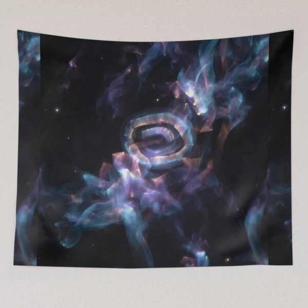 Item preview, Abstract Nebula with Swirling Ring | Cosmic Aura Space Art designed and sold by Wild-way Art.