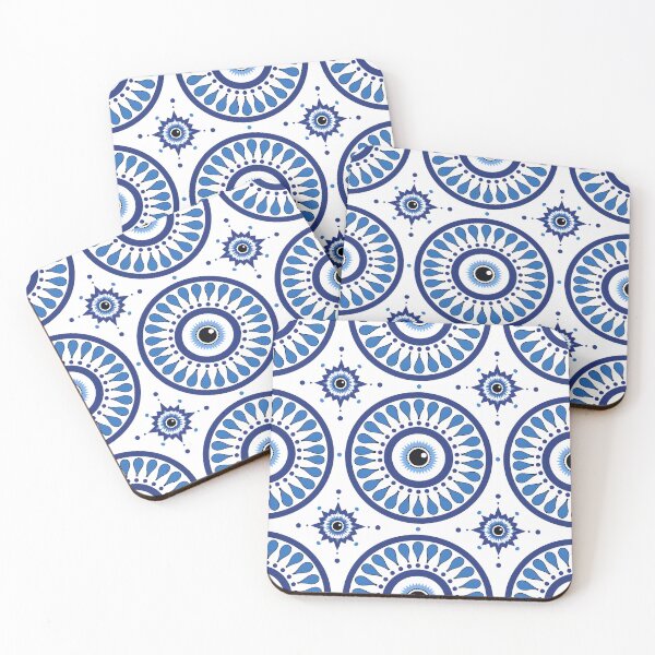Item preview, Contemporary Nazar Motif Stylized Greek Eye Design designed and sold by daila70.