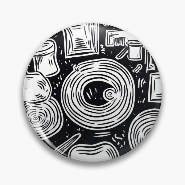 Item preview, Abstract Black & White Pattern designed and sold by Modern Mood Prints.