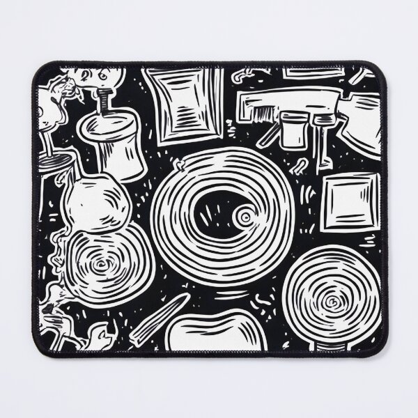 Item preview, Abstract Black & White Pattern designed and sold by Modern Mood Prints.