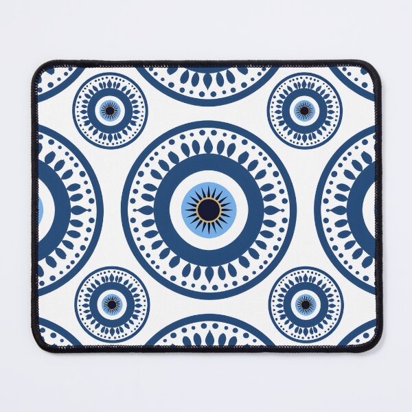 Item preview, Modern Greek Eye Pattern Abstract Protective Motif designed and sold by daila70.